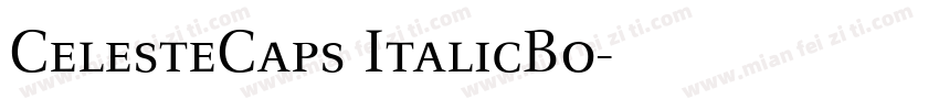 CelesteCaps ItalicBo字体转换